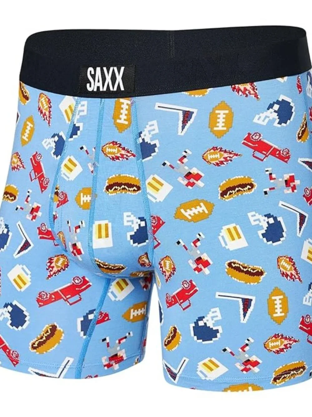 Saxx Men's Ultra Super Soft Boxer Brief Fly in Football Gamer